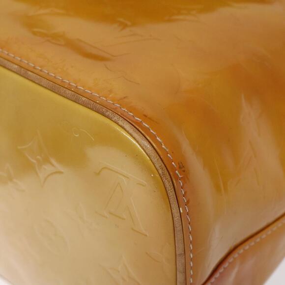 LOUIS VUITTON Monogram Vernis Houston Hand Bag Beige M91004 - Picture 15 of 16